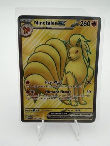 Ninetales ex 186/165 Pokemon TCG SV: Scarlet & Violet 151 NM