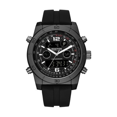 Kenneth Cole Reaction Men's Analog Digital Watch Silicone Strap KRWGP2183401