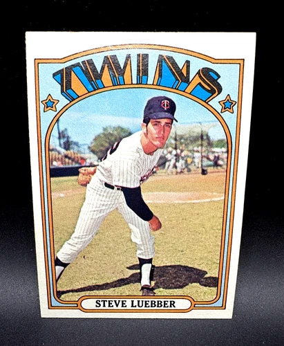 1972 TOPPS "STEVE LUEBBER" MINNESOTA TWINS (HIGH #678) NM-MT (COMBINED SHIP)