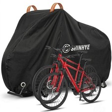 Bike Cover Waterproof Outdoor, 600D Heavy Duty Bicycle Tarp Rain Sun UV Dust ...