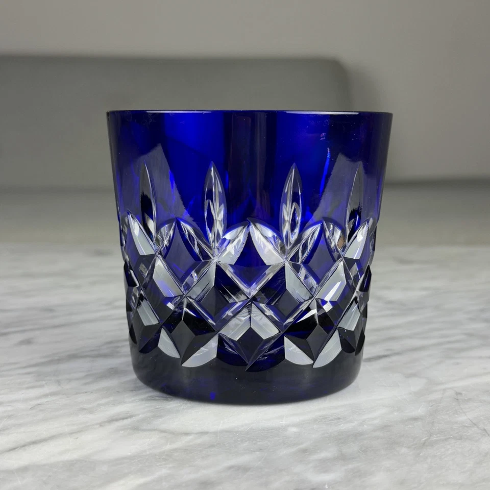 Juego De 2 Vidrio Antiguo Vintage AJKA Arabella Color Cristal Doble Antiguo 3,75" Foto 3 de 4