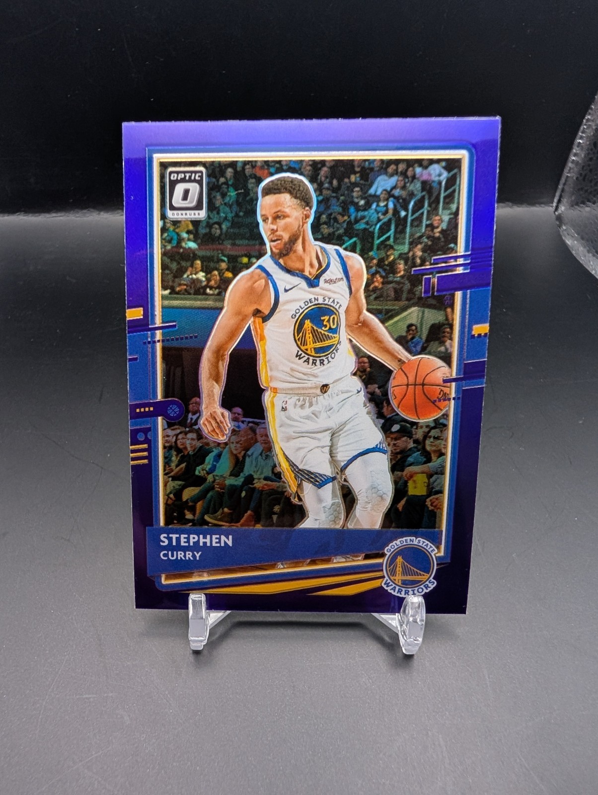 STEPHEN CURRY #17 2020-21 PANINI DONRUSS OPTIC PURPLE WARRIORS