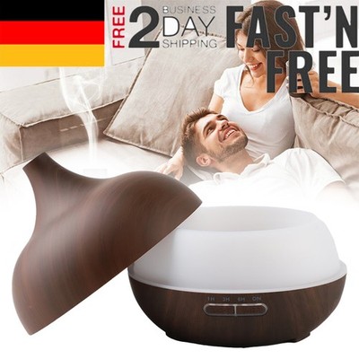 LED Luftbefeuchter Ultraschall Aroma Duftöl Diffuser Humidifier Diffusor 550ML