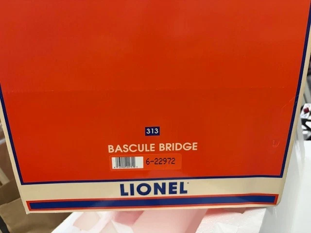 LIONEL 22972 O GAUGE #313 OPERATING BASCULE Bridge.  NIB - Image 3 of 3