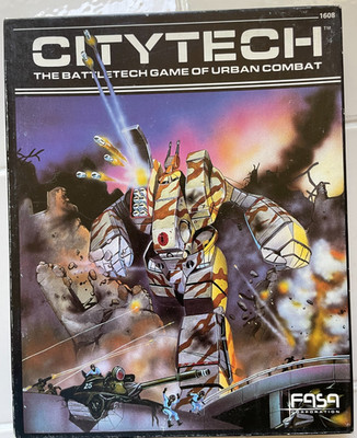 Citytech Box Set - Battletech 1608- replacement rulebook -unpunched and complete