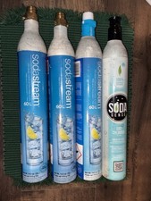  4 SodaStream 60 ML Quick Connect CO2 Bubbly 2 New 2 Used Soda Sense Fast Ship