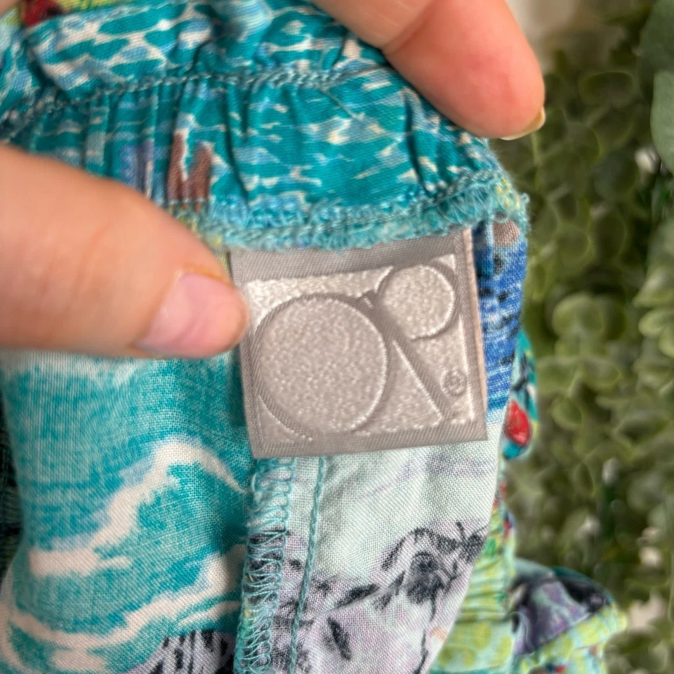 OP Ocean Pacific Casual Shorts SMALL Vacation Hawaiian Turquoise Beach Surfer - Image 4 of 4