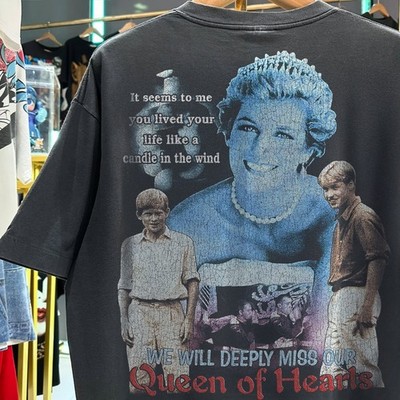 1997 Diana Princess Of Wales Rap Classic T-Shirt Black XL