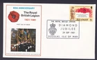 1981 ROYAL BRITISH LEGION ISLE OF MAN DECIMAL STAMP FIRST DAY COVER #X157