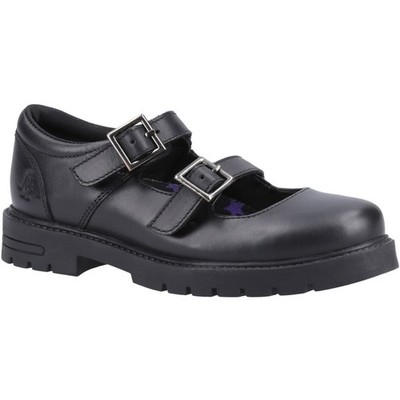 Hush Puppies Ella Senior Mädchenschuhe Aus Schwarzem Leder