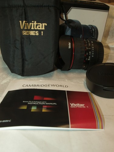 8mm F3.5 Vivitar NEW ASPHERICAL digital fisheye lens for NIKON cameras with case - Picture 5 of 7