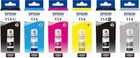 Original Epson 114 Tinten Set, Ecotank Flaschen CMYK, PBK, GY für ET-8550 Drucker SET