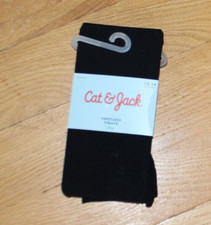 Cat Jack Girls Size 12-14 footless tights black