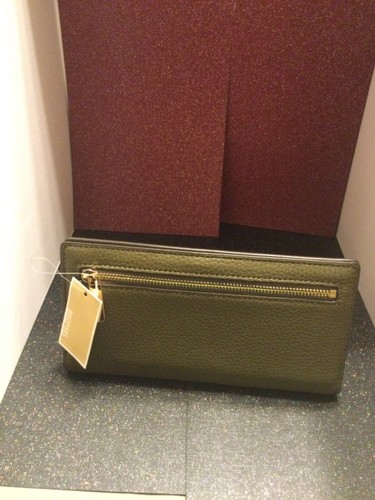 Michael Kors Portemonnaie Geldbörse Geldbeutel Reed LG Snap Wallet Braun Neu - Picture 3 of 3