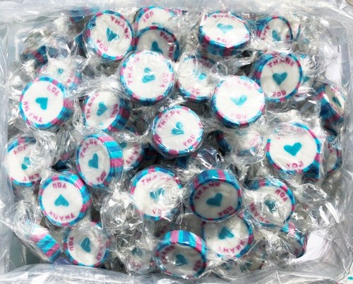 230g Approx 50 Wedding Party Favour Rock Candy Sweets Individually Wrapped Vegan - Picture 28 of 118