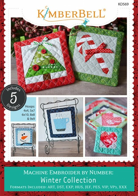 MACHINE EMBROIDER BY NUMBER WITCH HAT MACHINE EMBROIDERY CD From Kimberbell NEW