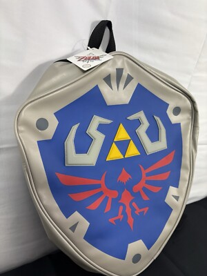 Bioworld The Legend Of Zelda Hylian Shield Bag Backpack (2015) RARE *New  gaming UK