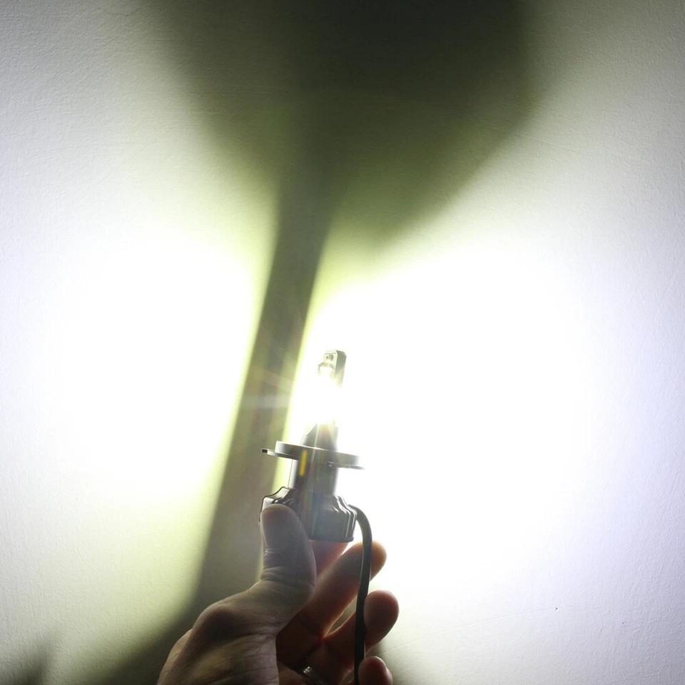Alla Lighting 超亮 LED H4 白色车头灯灯泡直接替换灯 — 第 2/4 张图片
