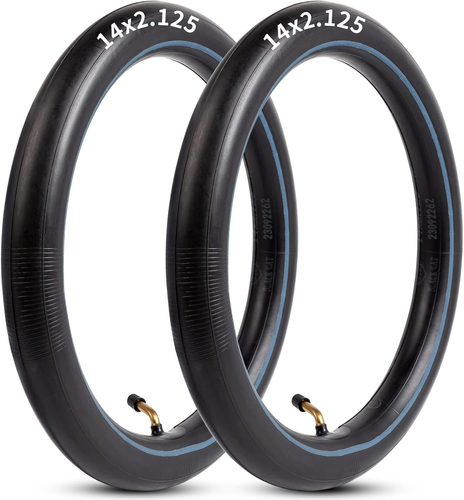 Heavy-Duty 14 X 2.125 Inner Tube 14 Inch Electric Biketubes with Angled Valve St - Picture 11 of 11
