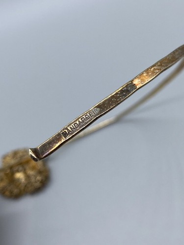 Vintage Sterling Silver 925 Gold Plated FLORA DANICA Parsley Pendant & Choker - Picture 13 of 19