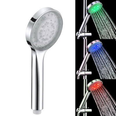 x Duschkopf mit LED-Leuchten Farbwechsel mit Wassertemperatur dfh