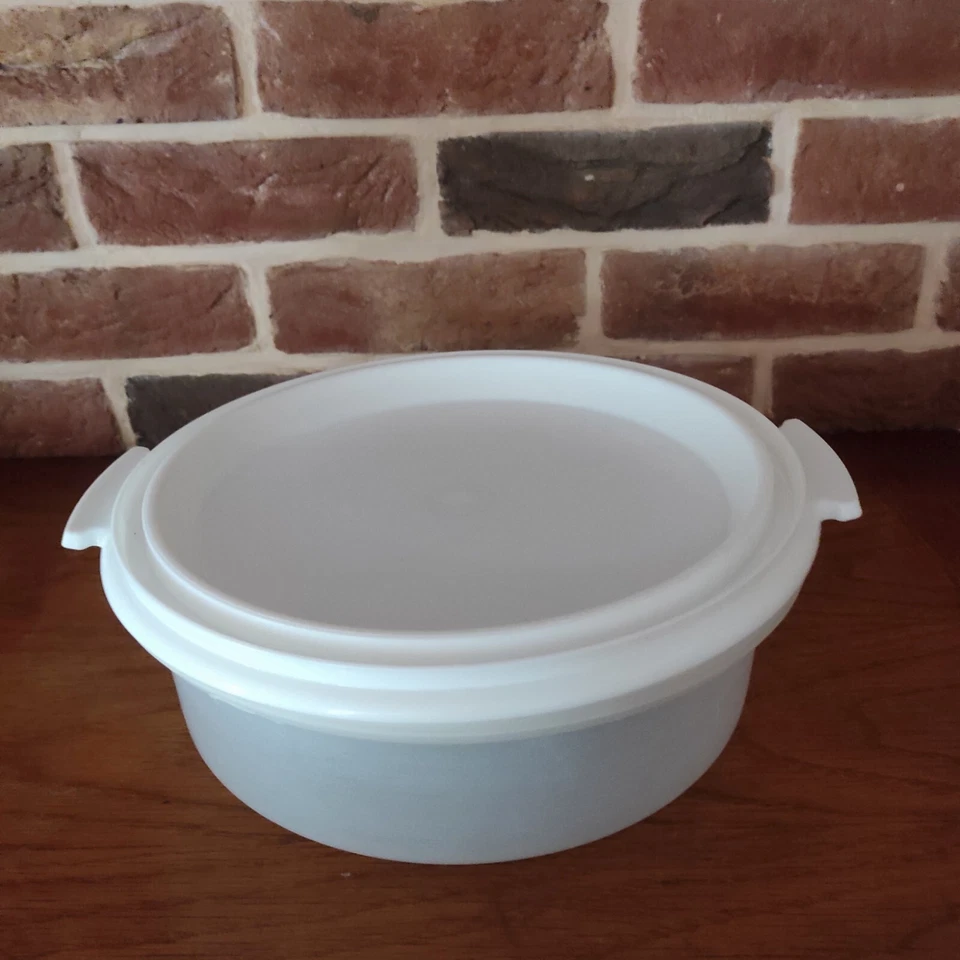 Tupperware grande boîte à transport gâteaux tarte patisserie diam 26cm haut 10cm - Photo 2/4