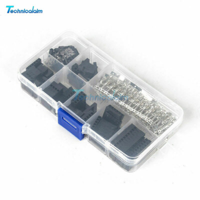 310PCS Male Female 2.54mm Wire Jumper Connector Pin Header Housing Kit + Case