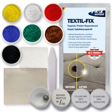 Textile Repair Kit Burn Hole Repair Kit Rips in Carpet Fabric & Upholstery