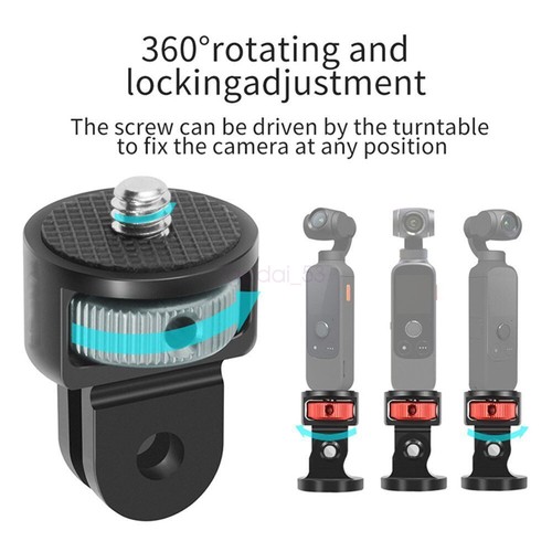 Support Tripod Adapter Mount Holder For Gopro 10 9 Insta360 One X2 DJI Action 2 - Picture 8 of 18