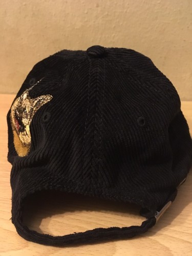 EPTM Embroidered German Shepherd Logo Black Corduroy Dad Hat 100% Authentic - Picture 3 of 5