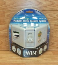 jWIN JS-P75 iPod, MP3, Computer, & All Portable Audio Device Stereo Speakers 