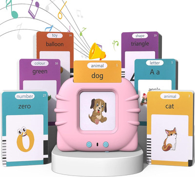 510 Sight Words Talking Flash Cards for Toddlers Educational Learning Toys Pink
