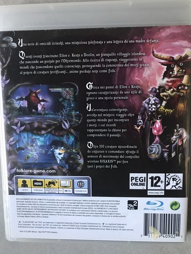 Folklore- Sony PS3 Playstation 3 Pal Ita - Imagen 2 de 3
