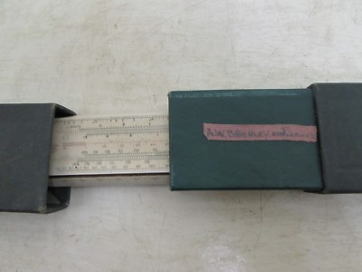 Frühe Vintage PIC Marke A G Thornton Ltd Rechenschieber im Etui