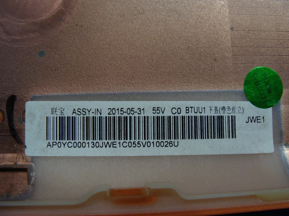 Lenovo Yoga 14" 3 14 80JH Genuine Laptop Bottom Base Case Cover AP0YC000130 - Image 3 of 4