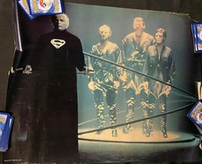 VINTAGE SUPERMAN THE MOVIE POSTER MARLON BRANDO JOR-EL 1978 G-VG SAFEGUARD PROMO