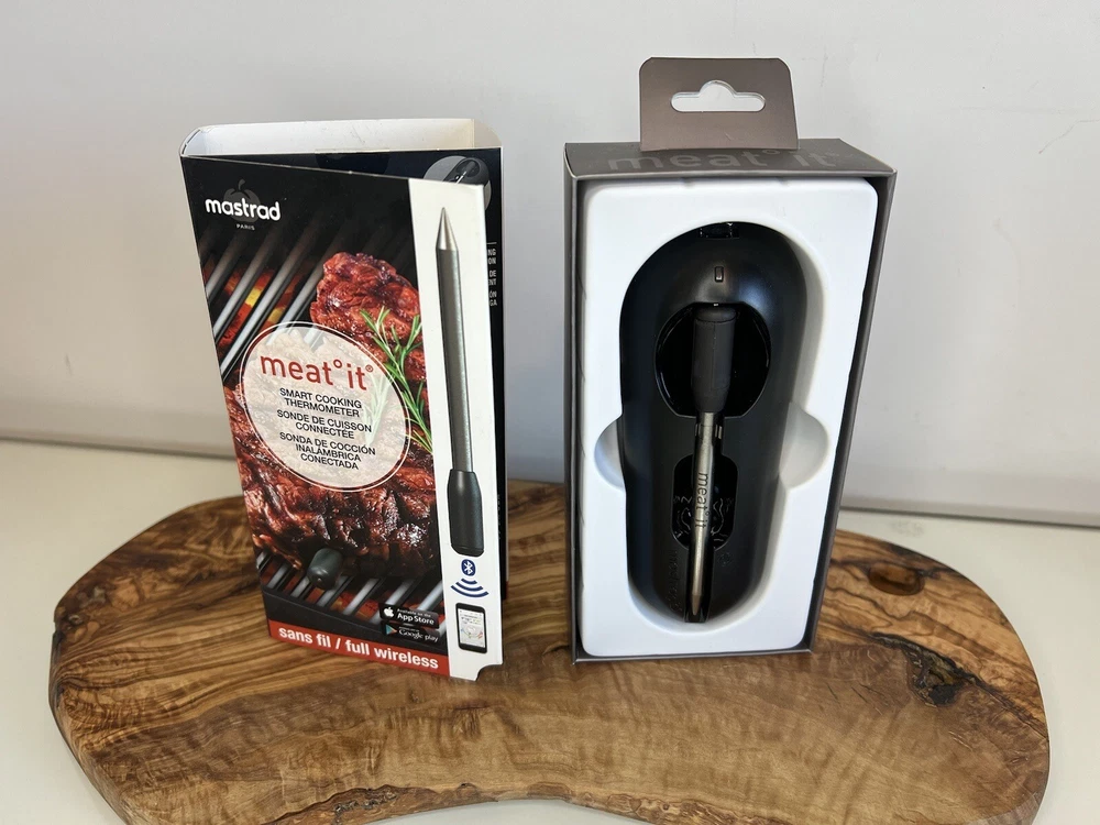 Meat Thermometer Meat It Bluetooth Wireless Grill and BBQ Cooking Sensor Mastrad