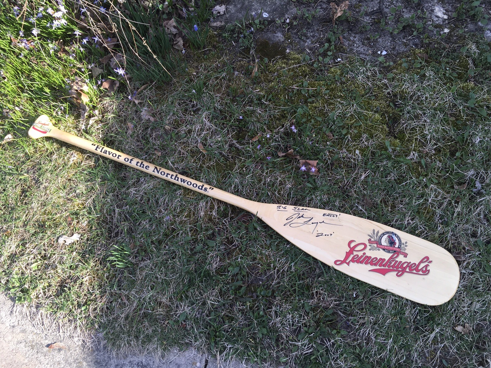 Vintage Signed Leinenkugel’s Beer Canoe Paddle Both Jake & John Leinenkugel RARE eBay