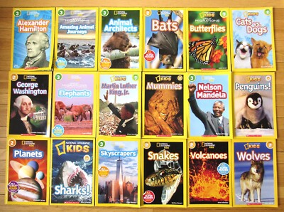 Lot 18 NATIONAL GEOGRAPHIC KIDS Readers Levels 2 3 L1 | eBay