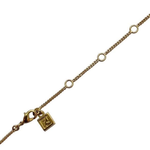 FENDI Zucca Pattern Gold Charm Kihei Necklace UNUSED | eBay