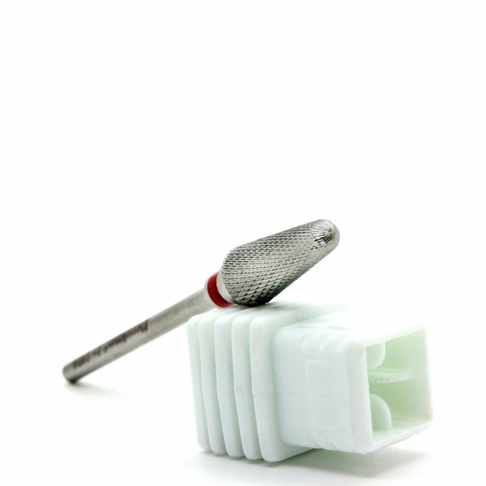WILSON White Ceramic Nail Drill Bits - Barrel Bit US SELLER