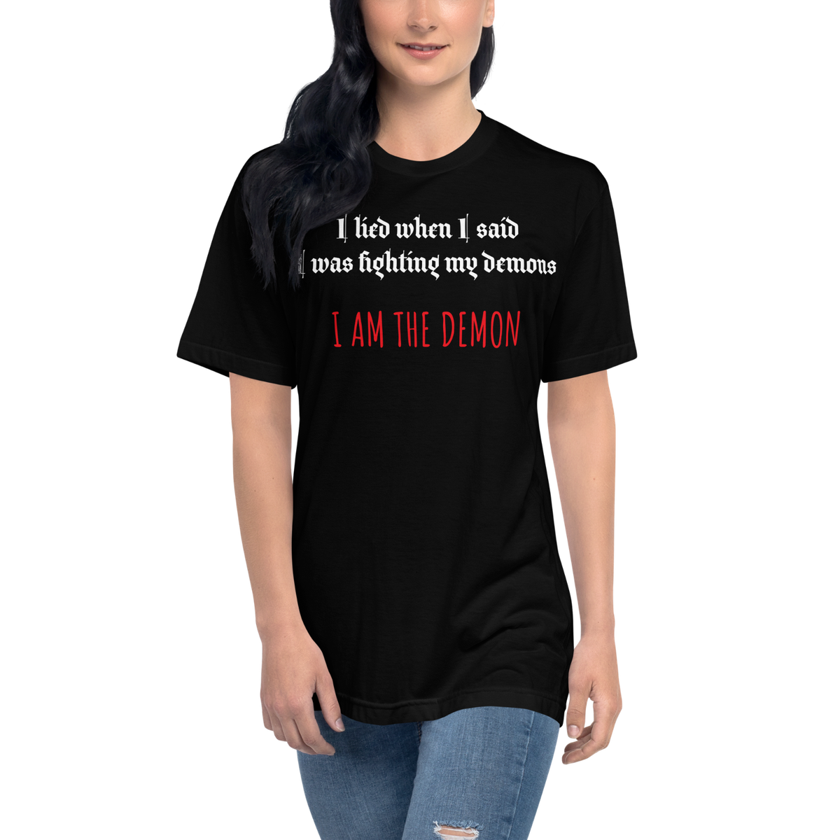 Not Fighting My Demons I Am The Demon Unisex Crew Neck Tee | eBay