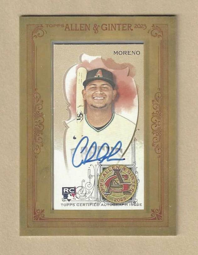 2023 Topps Allen & Ginter GABRIEL MORENO Framed Mini Auto #MA-GM Diamondbacks RC