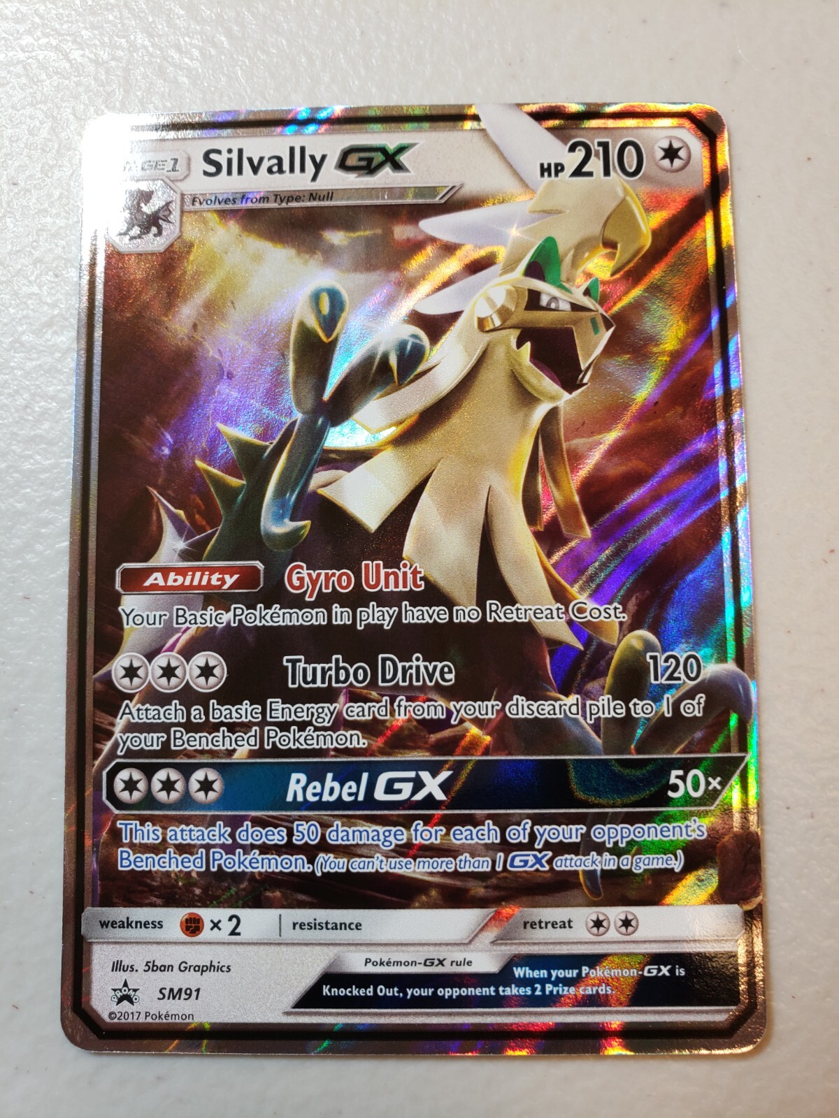 Silvally GX - SM91 - Holo - Black Star Promo - Pokémon Card - NM