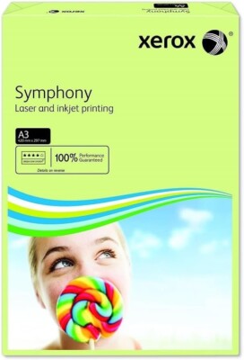 Neu Xerox A3 Symphony Kopierpapier getönt 80 g/m² pastellgrün 500 Blatt 003R91955