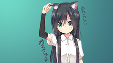 Anime Niñas Pelo Largo Neko Works Animal Orejas Gato Niña Alfombra de Juego Alfombra de Juego