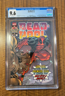 Deadpool 1, Newsstand Variant, Ultra Rare, 1997, CGC 9.6 White