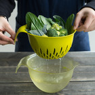 All-in-One Nesting Prep, Strainer, Storage Mixing Salad Bowl with Colander Set