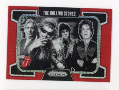 2025 Panini Prizm Rolling Stones Jagger Richards #64 Red Mojo /99 Refractor SP