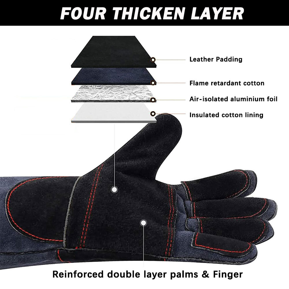 Training Anti-Bite Gloves Animal Handling Chew Protective Mitts Dog Cat Parrot